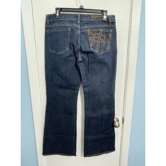 Not of This World Jesus Jeans Size 30 Low Rise Bootcut Baggy 90s Western - Picture 5 of 7